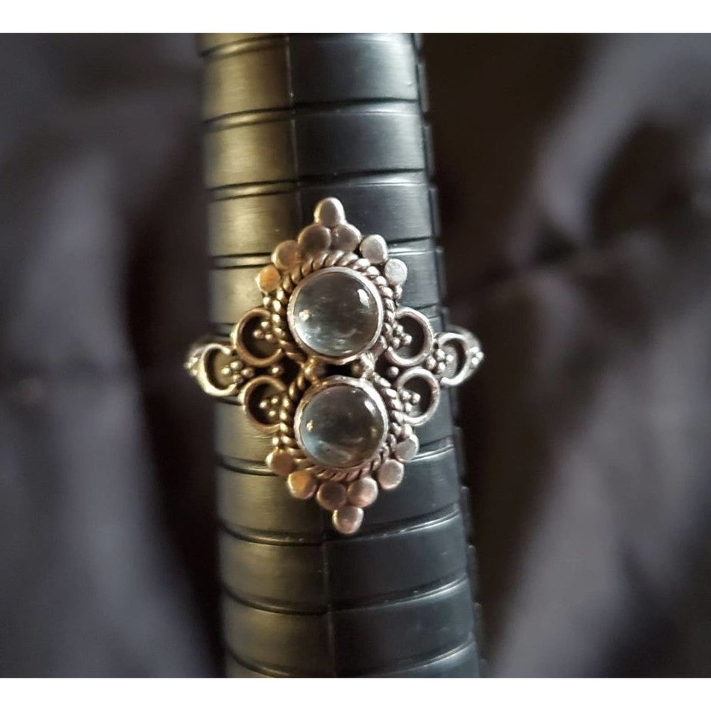 Reserved  Daydreamer sterling silver, auqa marine ring